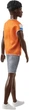 Лялька Кен Моднік Barbie Ken Fashionistas Doll, Sporty Orange Jersey, Shorts Twisted Black Hair 203 (HPF79) - зображення 2