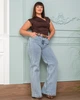 Джинси CJeans 6160-13, 60, блакитний - зображення 10
