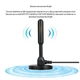 Домашняя антенна для цифрового ТВ 25 dBi Antenne комнатный усилитель сигнала HD 1080 VHF / UHF для DVB-T / T2, 13х.6.2 см, черный (102609816) - изображение 4