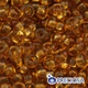 Бисер 10050 Чешский Preciosa 10/0, Прозрачный NT, Коричневый, Круглый, 50 г - изображение 2