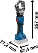 Аккумуляторная гидравлическая обжимка кабеля Bosch GPH 18V-60 (06019P0100) - изображение 8