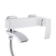 Смеситель для ванны Qtap Swan Cascada с поворотным изливом (c душевым гарнитуром) QTSWA260CRW45569 Chrome/White - изображение 2
