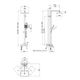 Душова система біла Qtap Swan Cascada на три споживача з виливом QTSWA111CRW455701 Chrome/White - зображення 2
