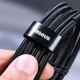 Кабель для быстрой зарядки Baseus 100W|5A Cafule PD2.0 flash charging USB Type-C-Type-C 2м CATKLF-H91 Red Black - изображение 10