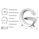 Настільний нічник із бездротовою зарядкою RGB Happy Light Smart Light Sound Machine 24 см (520) - зображення 6