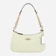 Сумка багет седло женская из натуральной кожи средняя Coach Teri Shoulder Bag In Signature Canvas BG-COA-63 Белая (195031572807) - изображение 1