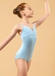 Купальник для танців із бретелями BRIELLE мікрополіамід+сітка, powder blue, 140см - изображение 1