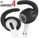 Накладки силіконові Grendio для навушників AirPods 4, Чорні (2040021) - зображення 2