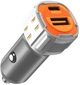 Автомобильное зарядное устройство Amio USB-A + USB-C 38 Вт 03883 (5903293038833) - изображение 2
