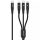 Кабель Proove Hydra 3 in1 Type-C + Micro USB + Lightning (1m), Black - зображення 1