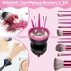 Электрический автоматический очиститель кистей и макияж 3 в 1 Makeup Brush Cleaner с регулятором скорости черный - изображение 2
