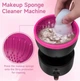 Электрический автоматический очиститель кистей и макияж 3 в 1 Makeup Brush Cleaner с регулятором скорости черный - изображение 5