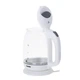 Чайник электрический стеклянный Mesko MS 1302 White дисковый с подсветкой автоотключением и фильтром от накипи мощность 2200 Вт объем 1,7 л - изображение 4
