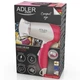 Фен для волос электрический складной Adler AD 2259 Белый с розовым 1200 Вт с насадкой концентратором 2 скорости 2 режима тепла - изображение 10