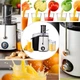 Соковыжималка центробежная для цитрусовых фруктов и овощей Adler AD 4128 White/Black домашняя электрическая на 2000 Вт контейнер для жмыха 2 скорости - изображение 6