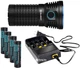 Ліхтар Olight X7 Marauder Black Kit + 4x18650 3500 мАг і зарядний пристрій C4 (23702449) - зображення 6