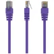 Патч-корд 0.5м, UTP, cat.5e, CCA, violet Cablexpert (PP12-0.5M/V) - зображення 1