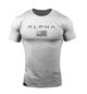 Футболка спортивная Alpha Gray 4085 L Серый - изображение 1