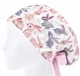Медицинская шапочка женская HeadwearUniverse универсальная принт Кролики серые и розовые - изображение 3