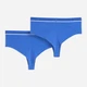Набор трусиков бразилиана женских Puma Women High Waist Brazilian Pack 93898404 XL 2 шт Vivid Blue (8720245811101) - изображение 4