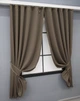 Комплект коротких штор VR-Textil Блэкаут Midnight № 1673ш Какао 130х170 см 2 шт (35-0327) - изображение 2