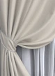 Комплект штор на люверсах VR-Textil Шенилл однотонный № 1698ш Дымчато-белый 150х250 см 2 шт (37-0248) - изображение 5