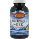 Омега 3 + вітамін Д3 і вітамін К Carlson Omega-3 Plus D & K, 180 гелевих капсул (CAR-17520) - зображення 1