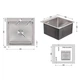 Кухонная мойка Lidz Handmade H5050 Brushed Steel нержавеющая сталь интегрированная (LDH5050BRU35375) - изображение 2