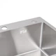 Кухонная мойка Lidz Handmade H5050 Brushed Steel нержавеющая сталь интегрированная (LDH5050BRU35375) - изображение 6