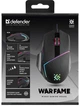 Ігрова миша Defender Warfame GM-880L, USB, оптична, 60 IPS, 7 програмованих кнопок, RGB підсвічування (14 режимів), кабель 1.7, Black - зображення 4