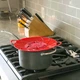 Кришка невикипайка Spill stopper lid (101 TV) Силікон Червоний - зображення 3