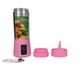 Блендер шейкер Juice Cup портативный USB Розовый - изображение 2