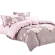 Комплект постільної білизни полуторний ZMW "Home Textiles" (37644) Рожеві квіти на сірому - зображення 2