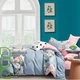Комплект постільної білизни полуторний ZMW "Home Textiles" (37471) Квіти на блакитному - зображення 1