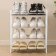 Полиця для взуття Shoe Rack 47 х 20 х 53 см 4 полиці (R97337) Білий - зображення 2