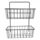 Полка настенная Modern Home 2 яруса 25.5 х 10 х 33.5 см (M50231) Черный - изображение 1