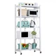 Етажерка на колесах Modern Home "Loft" 5 ярусів 71 х 33 х 156 см (R93525-W/R100106-W) Біла - зображення 1