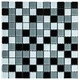 Мозаика из декоративного стекла чёрно-серая 298х298х4,5мм SW-00002369 - изображение 8