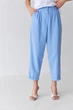 Брюки прямі льоновмісні з манжетами Сафарі Wear me S Блакитний (2_24_149_5407) - изображение 2