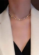 Цепочка-чокер женская с камушками и бусинками Fashion Jewelry Золотистая 15268 - изображение 7