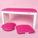 Підставка EDLEN для манікюру на білих ніжках Heart Pink - изображение 3