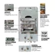 Газова колонка MIXXUS GWH-0510 BASIC GLASS димохідна 10 л/хв (панель зі скла з малюнком) (WH0026) - изображение 4