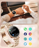 Смарт-часы Rollstimi Smart Watch с давлением, пульсом, кислородом, звонками для Android и iPhone, металл, 2 ре - изображение 3