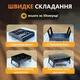 Міні складаний мангал похідний портативний компактний гриль BBQ 43 см маленький розкладний з гратами для барбекю - зображення 3