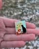 Значок "Соняхи і кіт" брошка на рюкзак | Прикраса на одяг - пін котик - зображення 3