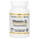 Вітамін Д3 5000 МО California Gold Nutrition Vitamin D3 для імунітету та кісток 90 рибно-желатинових капсул - зображення 1