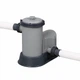 Круглый каркасный бассейн с фильтр и тентом Bestway 56420 366 x 122 см на 10250 л Серый - изображение 5