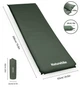 Матрас ортопедический самонадувающийся Naturehike CNK2450WS020 одноместный 200 х 63 х 10 см Темно-зеленый (6927595712740) - изображение 2