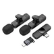 Беспроводная микрофонная система BOROFONE BFK15 Dual-mic lavalier wireless digital microphone (iP/Type-C) Black 6941991117107 - изображение 3