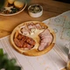 Менажница деревянная круглая 35 см на 3 секции из ясеня с масляным покрытием - изображение 8